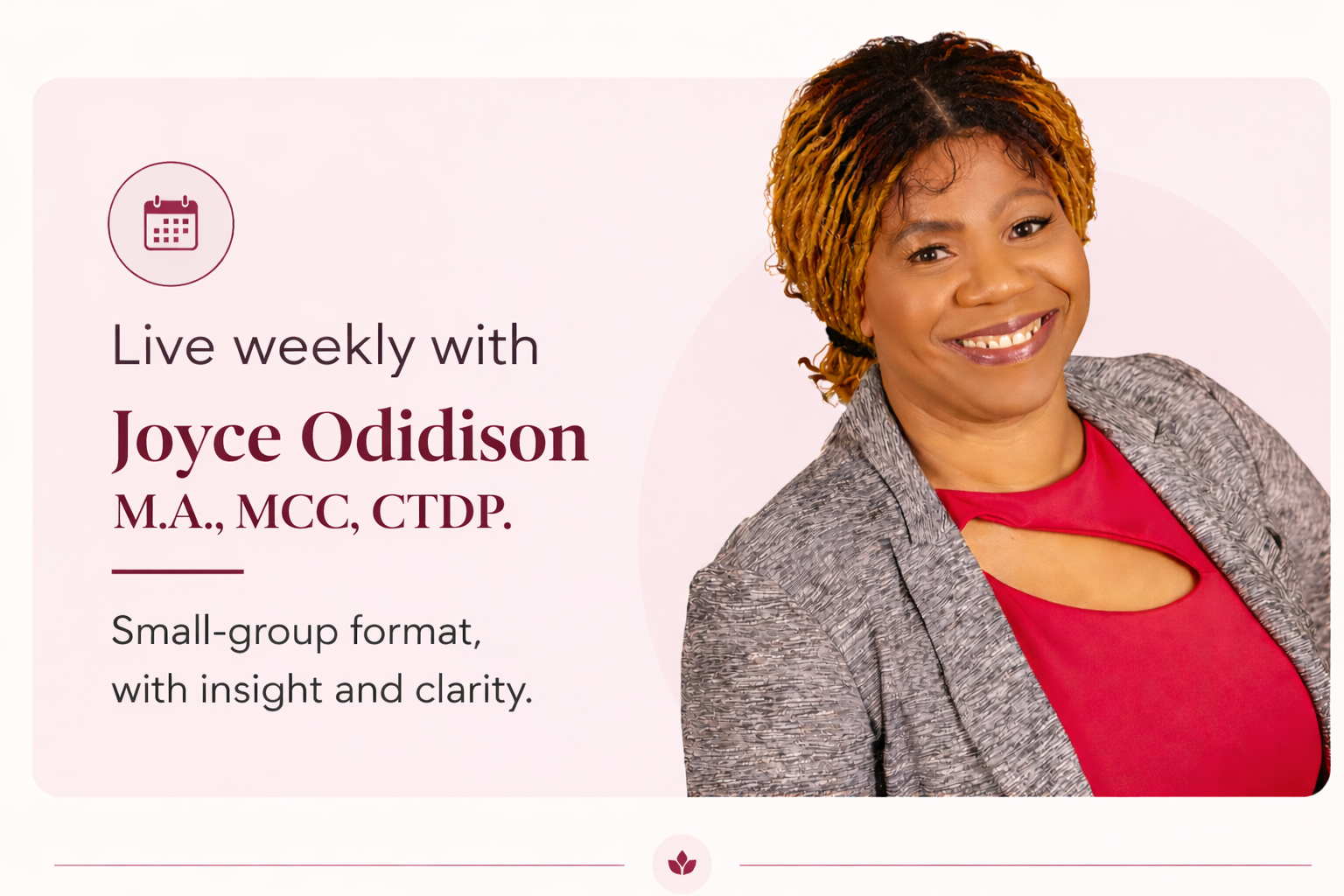 Joyce weekly debrief