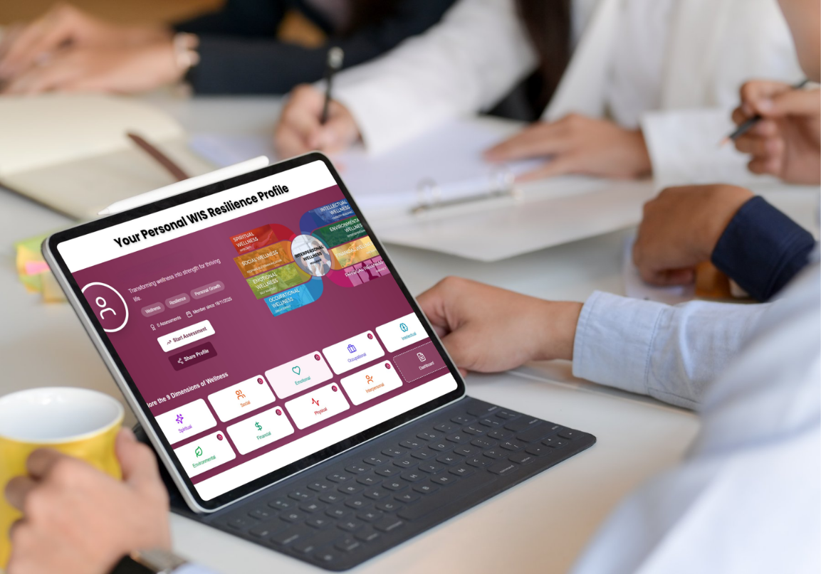 WIS resilience profile on a tablet