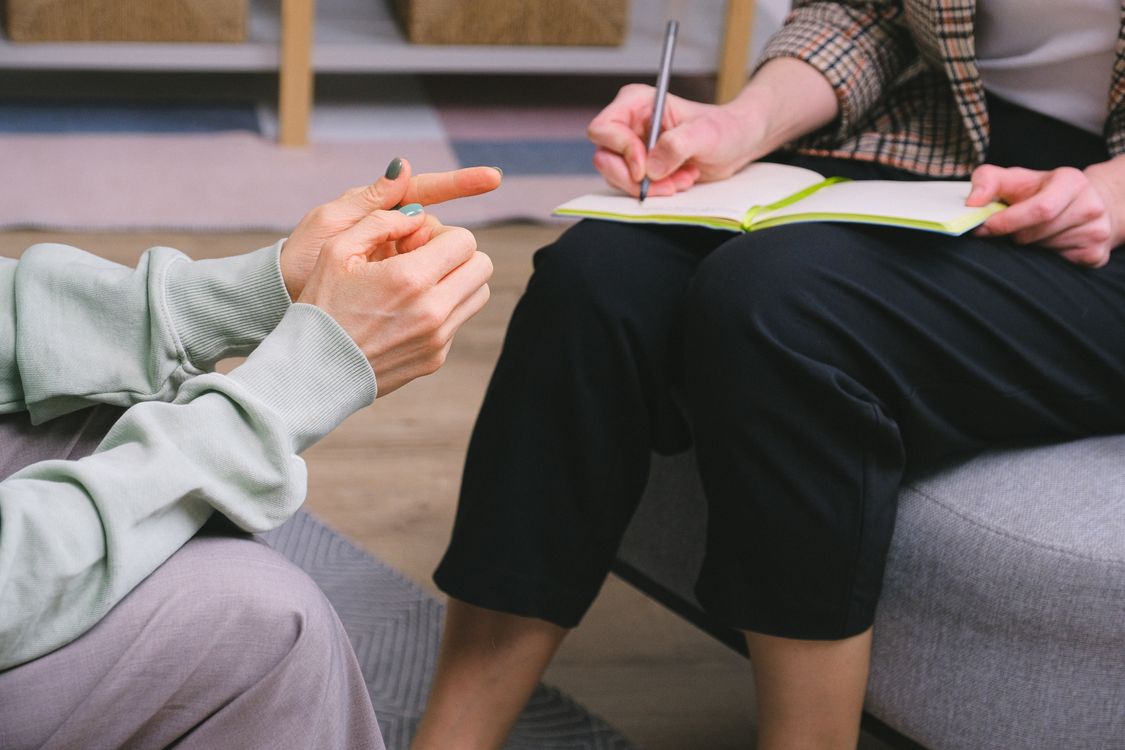 Participant reflecting with guided resilience support