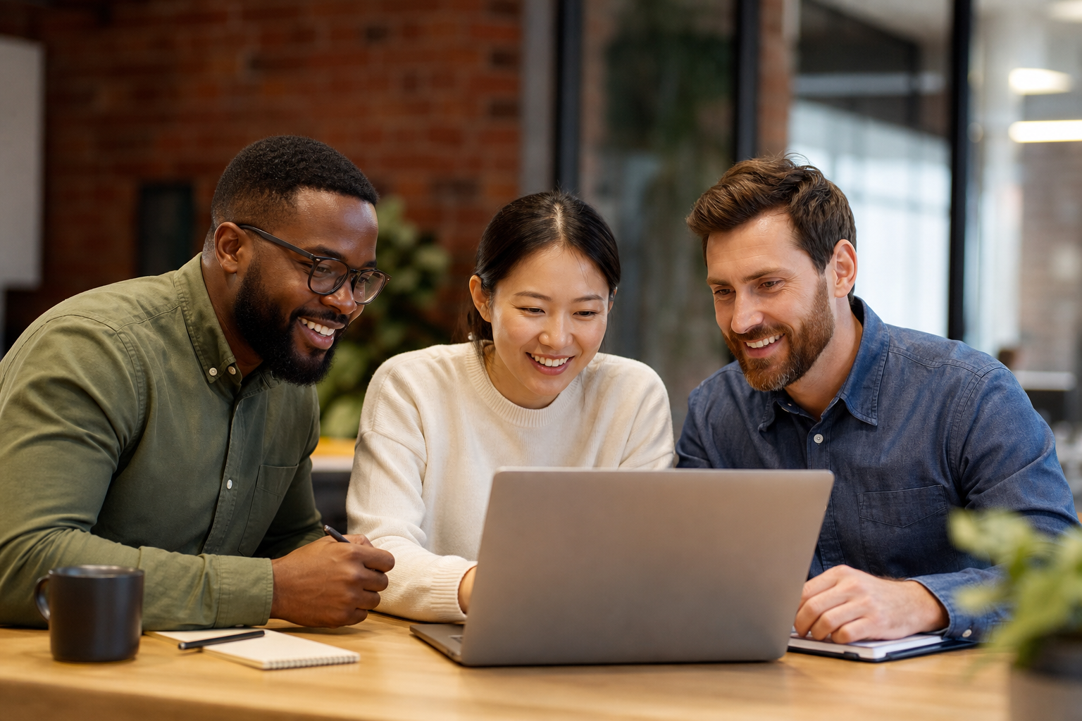 Diverse team building resilience together